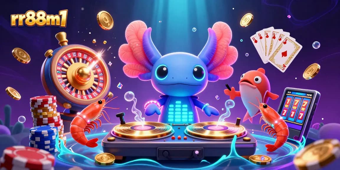 Experience thrilling action with rr88m1 at an ultra-detailed 3D casino scene showcasing vibrant characters and dynamic game elements.