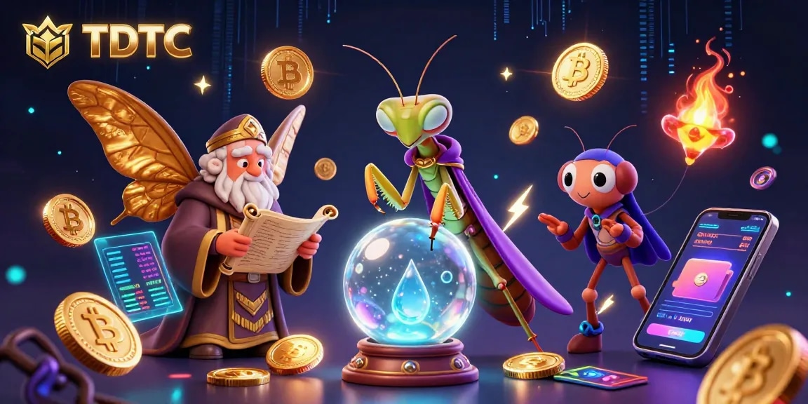 Engage with TDTC's exciting crypto casino experience featuring vibrant game elements and unique characters.