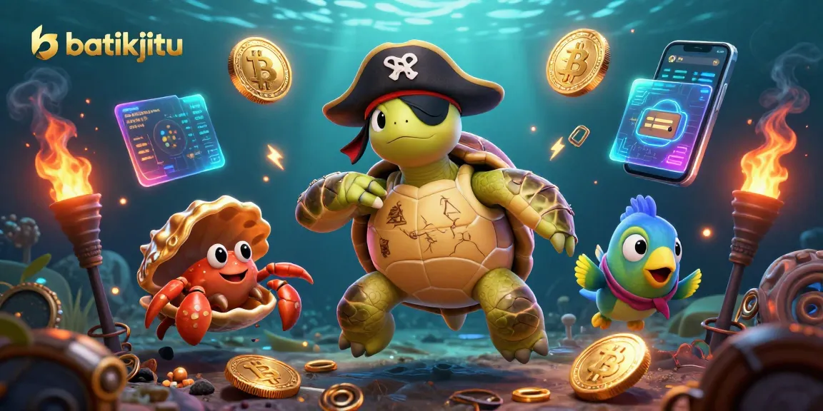 batikjitu menciptakan suasana menarik dengan kura-kura bajak laut dan kerang emas dalam dunia game judi digital