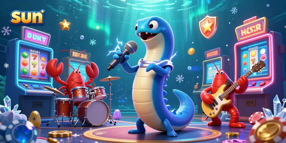 Spin the slot reels and experience the vibrant sun-themed underwater casino adventure!