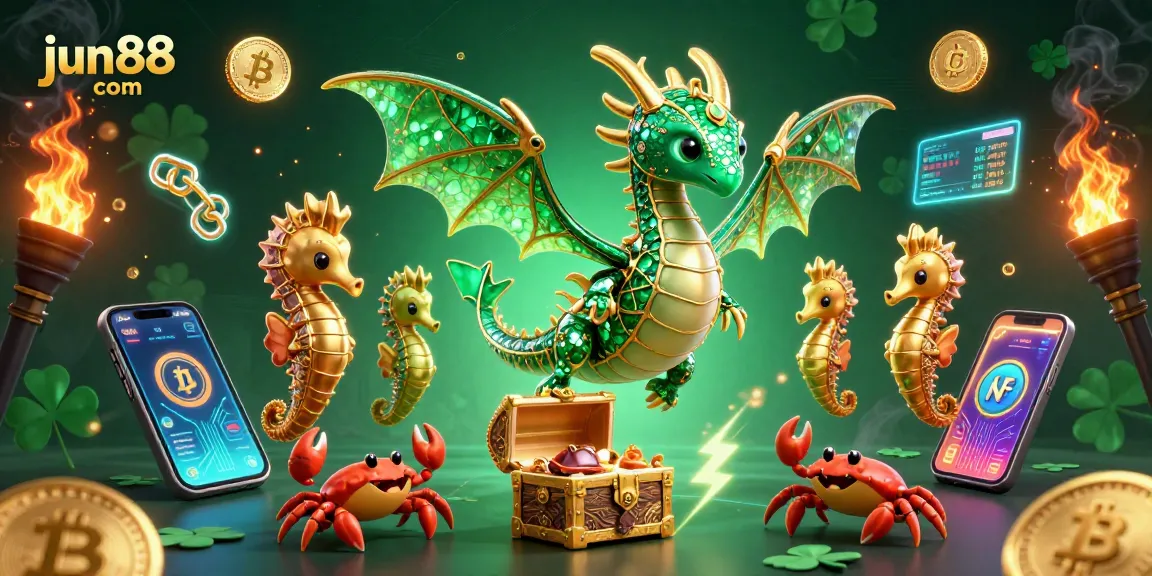 Discover winning moments with jun88 com in a vibrant casino adventure illustration.