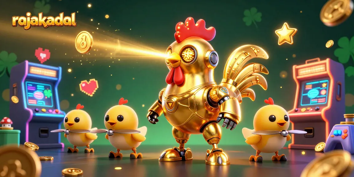 rajakadal menghidupkan pengalaman permainan dengan robot ayam dan mesin arcade cemerlang