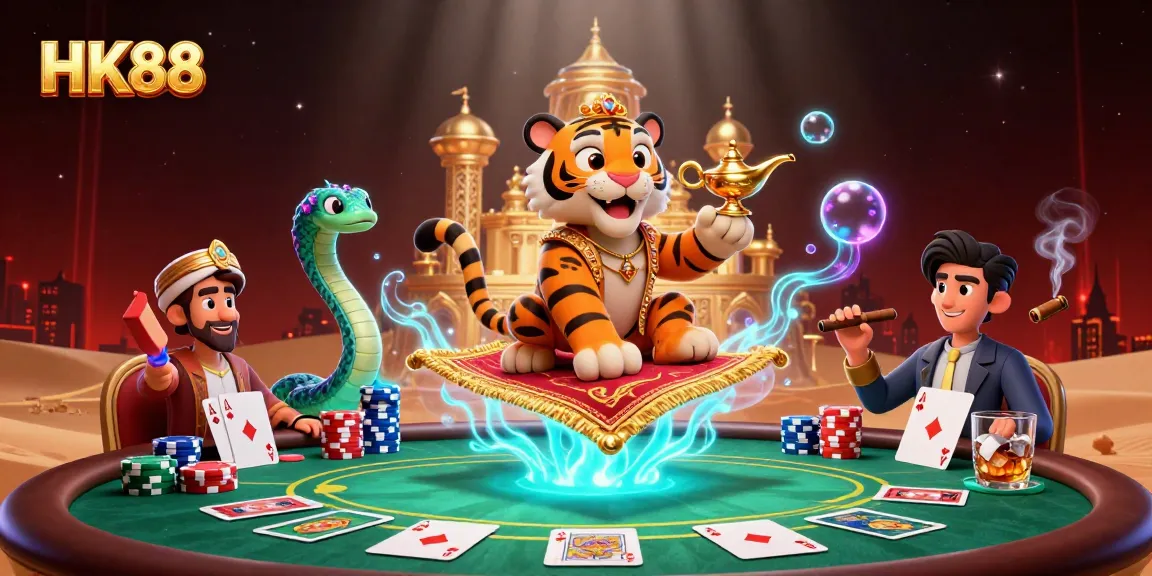 Experience thrilling gameplay at HK88 with vibrant casino-themed characters and elements.