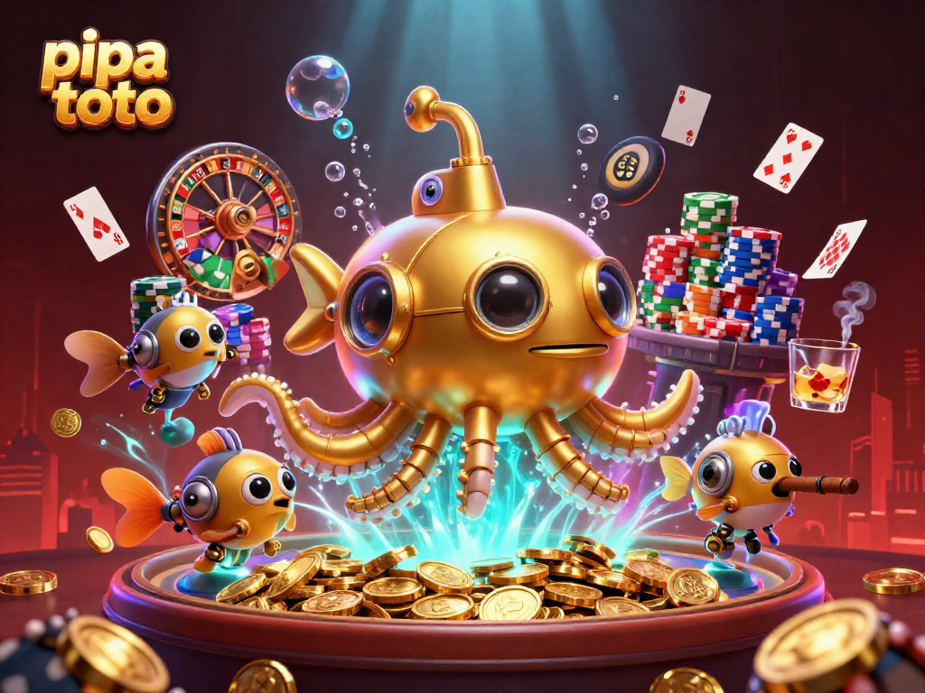 Experience exciting gaming action with pipa toto through a dynamic casino illustration.