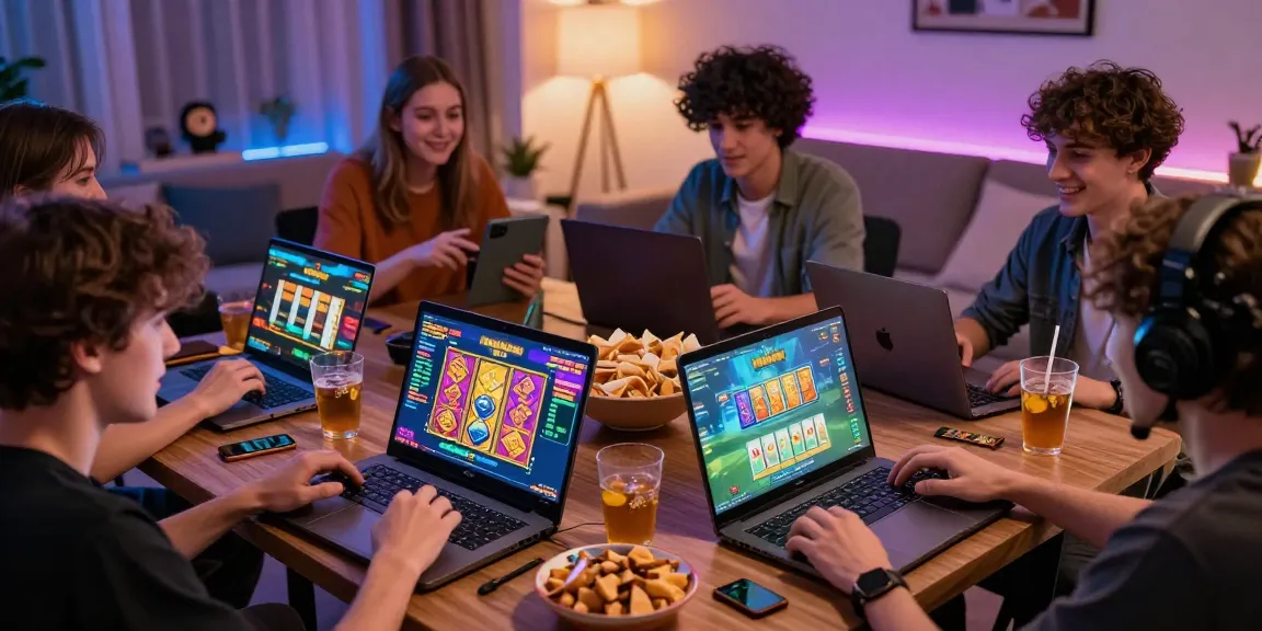 Friends playing gamebaidoithuong online with vibrant graphics and engaging atmosphere.