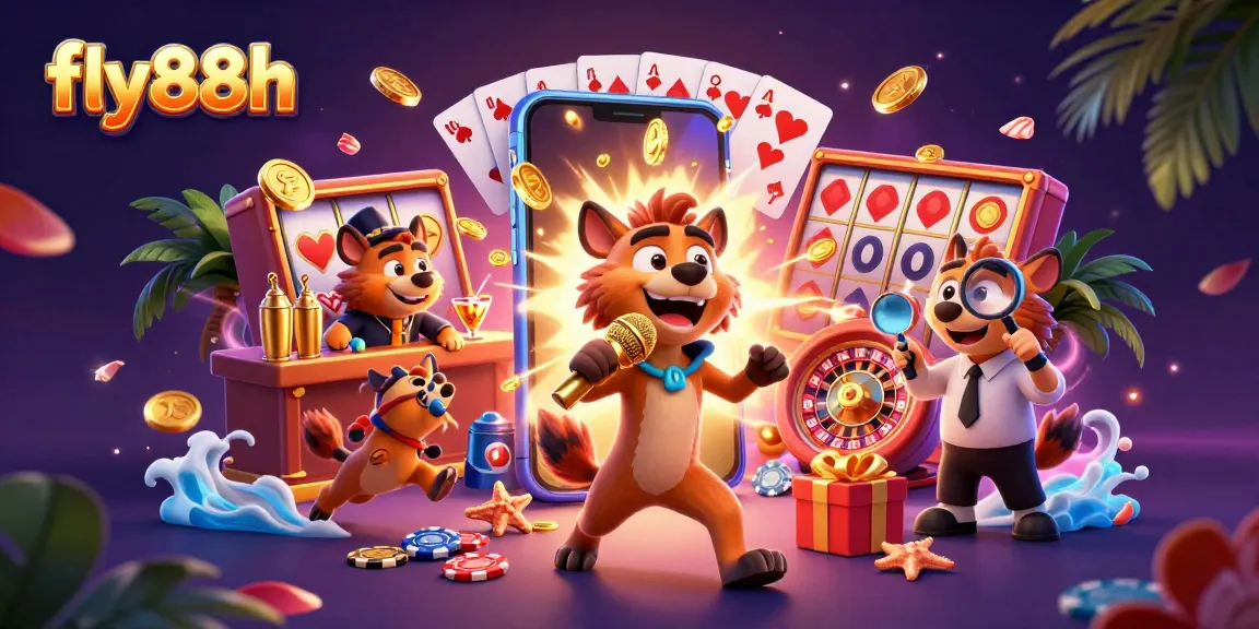 Fly88h delivers a lively casino experience with hyenas in action, showcasing their comedic charm.