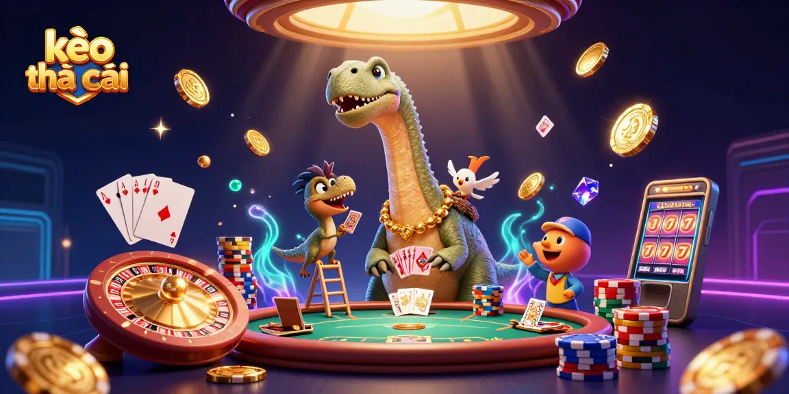 Experience thrilling moments with kèo nhà cái in a vibrant 3D casino scene featuring engaging action.