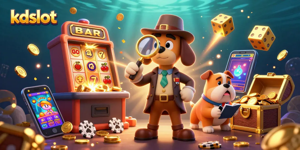 Experience thrilling gameplay on kdslot with vibrant casino elements and the detective duo exploring a treasure.