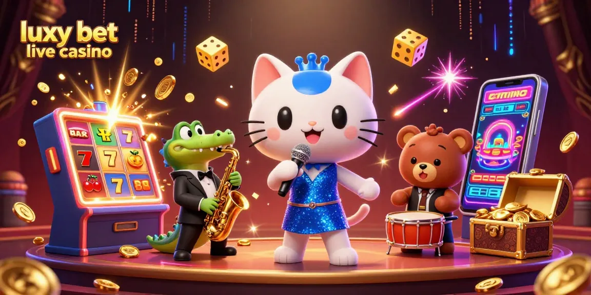 Experience the excitement at luxy bet live casino with vibrant casino characters and dynamic game elements.