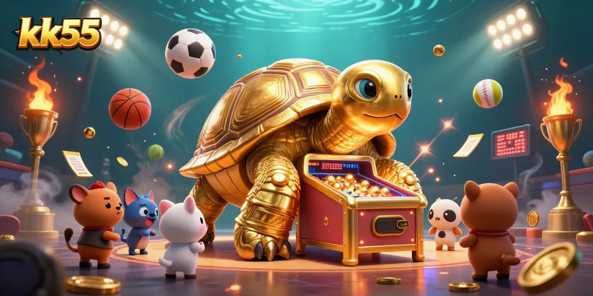 Engage with kk55 and win big in a vibrant 3D gambling scene with exciting sports elements.