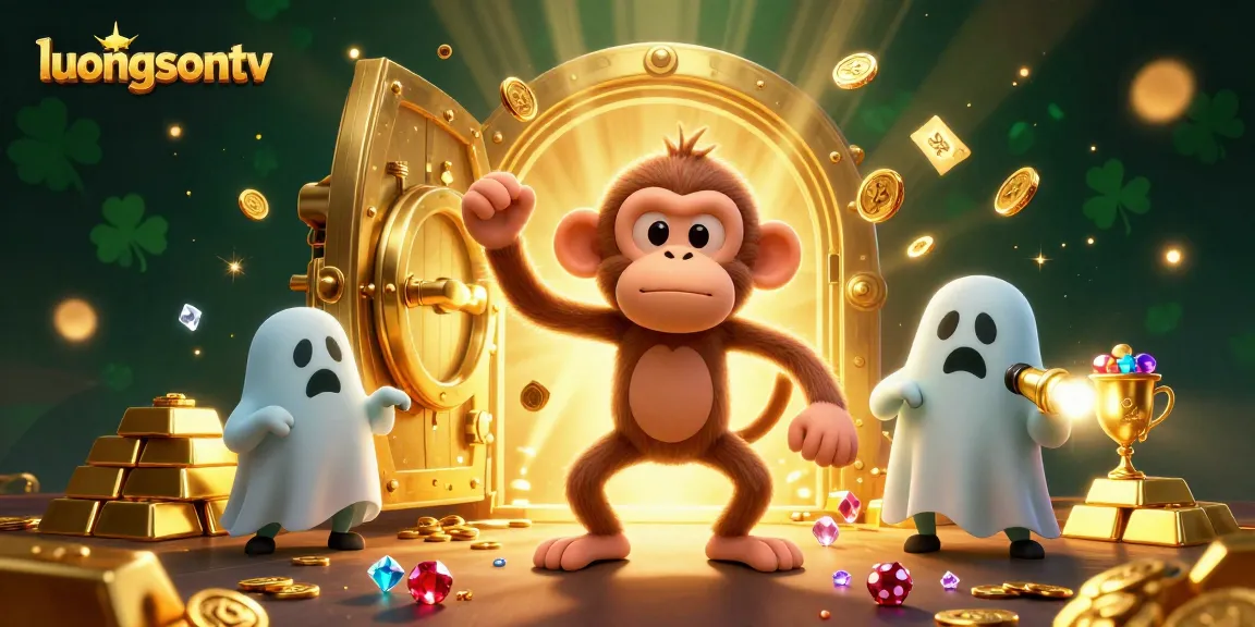 Experience thrilling moments on luongsontv with a mischievous poltergeist monkey in a vibrant casino scene.