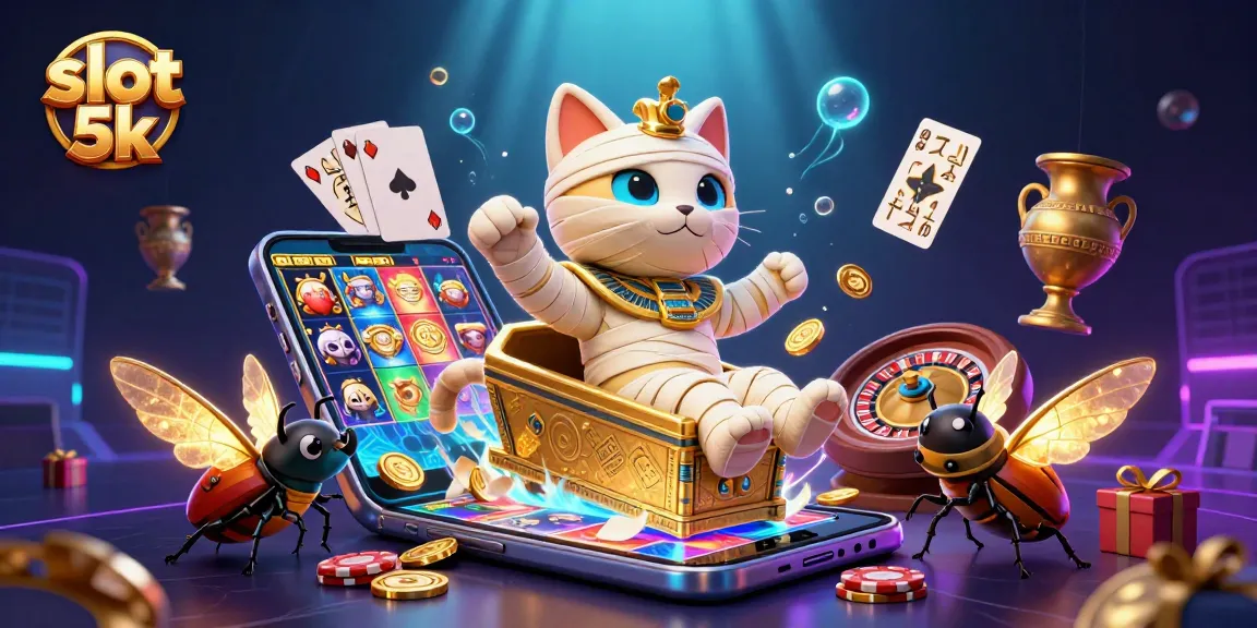 Spin reels and win big with slot 5k in an immersive casino scene featuring vibrant characters.