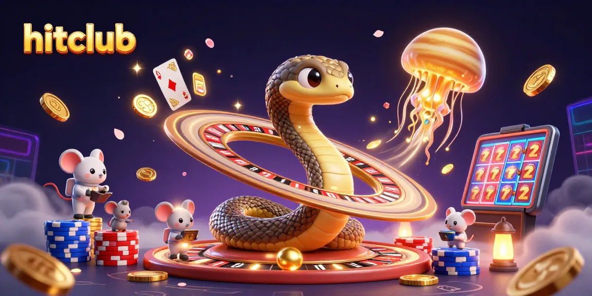 Engage with hitclub's universe, where playful astronaut mice bet on a cosmic roulette wheel.