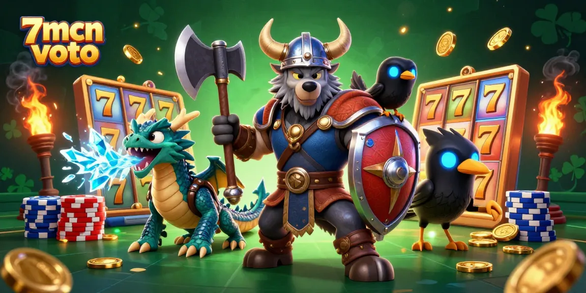 Experience excitement with 7mcn voto as the Viking wolf and dragon guard the casino's jackpot riches.