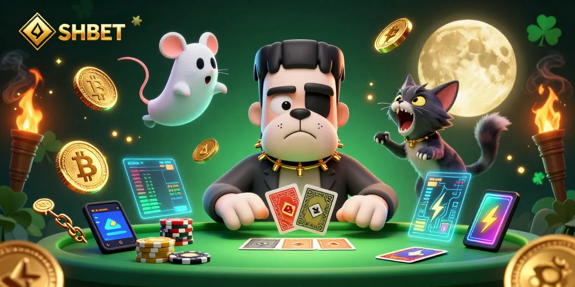 Experience thrilling play on SHBET, featuring vibrant 3D casino graphics and lively character action.