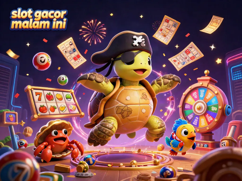 Slot gacor malam ini dengan karakter unik bertema kasinos, memberi semangat pada pemain.