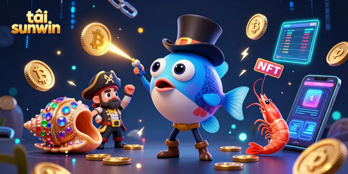 Engage with tải sunwin in this vibrant, animated scene with magical sea creatures and crypto elements