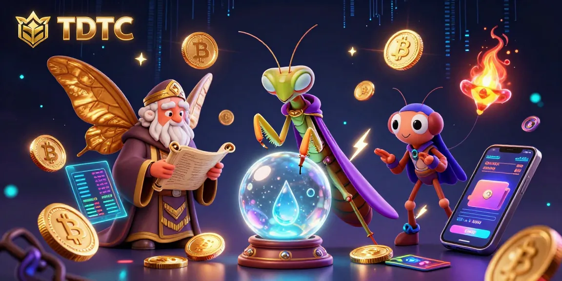 Engage with TDTC's exciting crypto casino experience featuring vibrant game elements and unique characters.