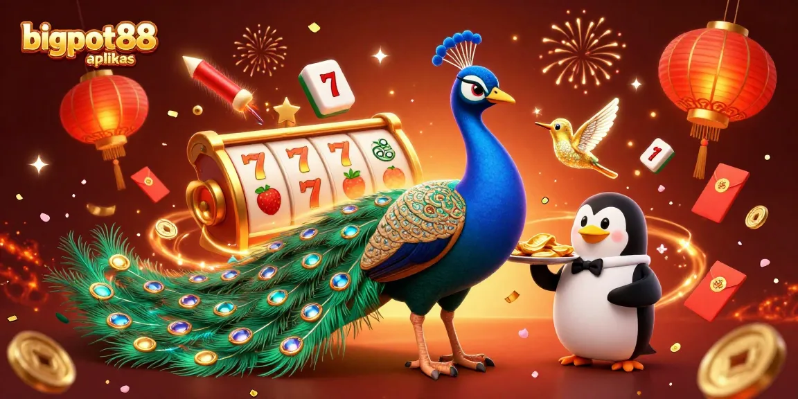 Play bigpot88 aplikas for the ultimate casino experience with vibrant characters and festive elements.