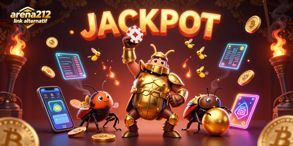 Gambarlah semangat para pemain slot di arena212 link alternatif dengan karakter unik dan elemen kasino yang menarik.