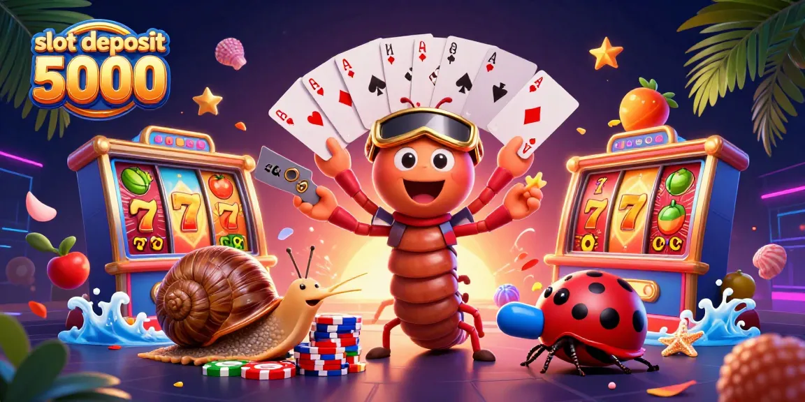 Engage in the excitement of slot deposit 5000 games with vibrant 3D characters celebrating massive wins.