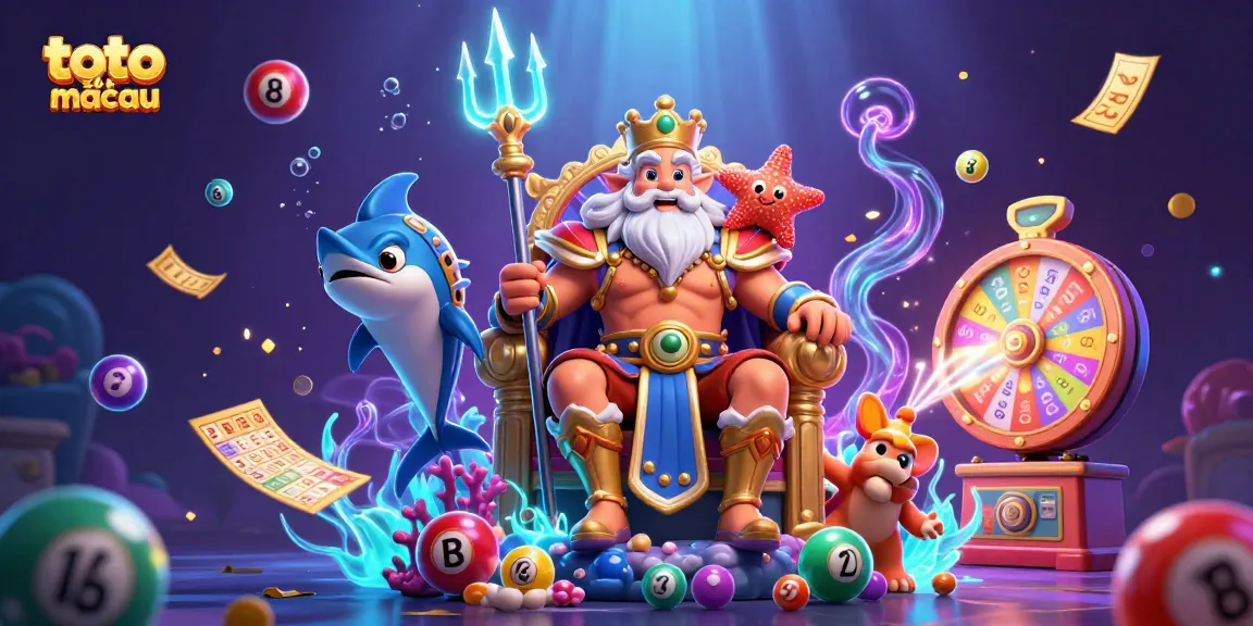 Play exciting games at toto slot macau with vibrant prize wheels and colorful lottery elements.