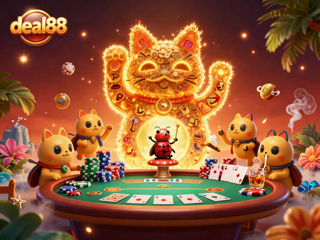 Experience thrilling gameplay at deal88 with dynamic casino visuals and vibrant winning elements.
