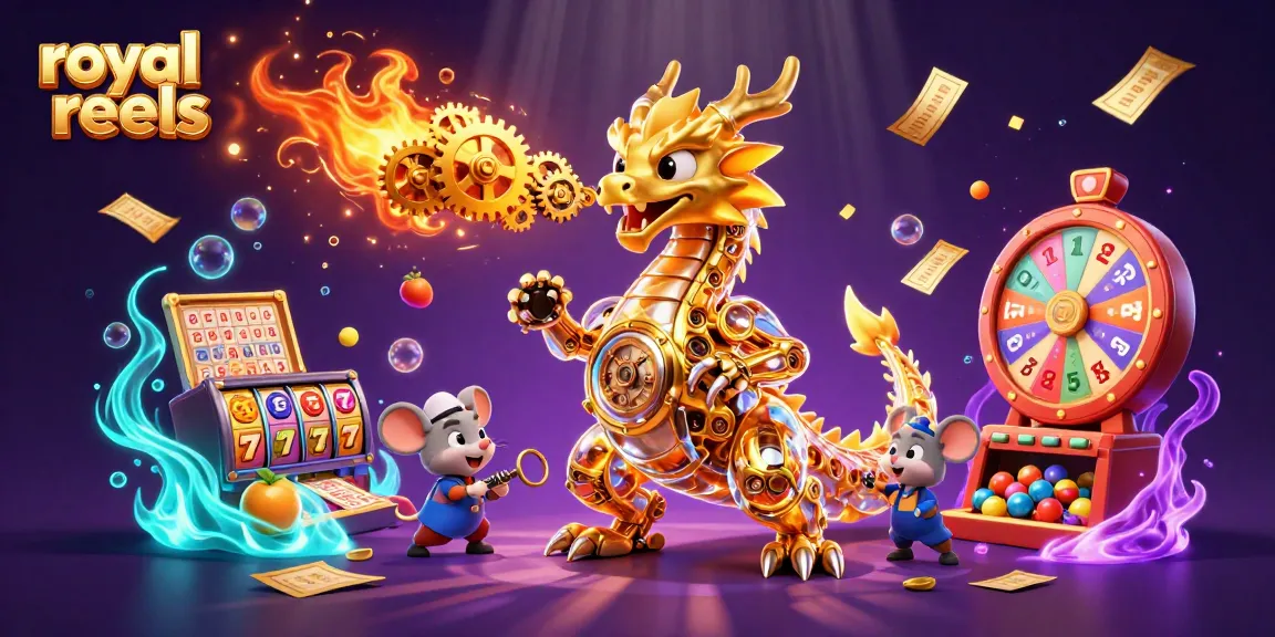 Experience winning thrills at royal reels with immersive slot visuals and vibrant gameplay elements.