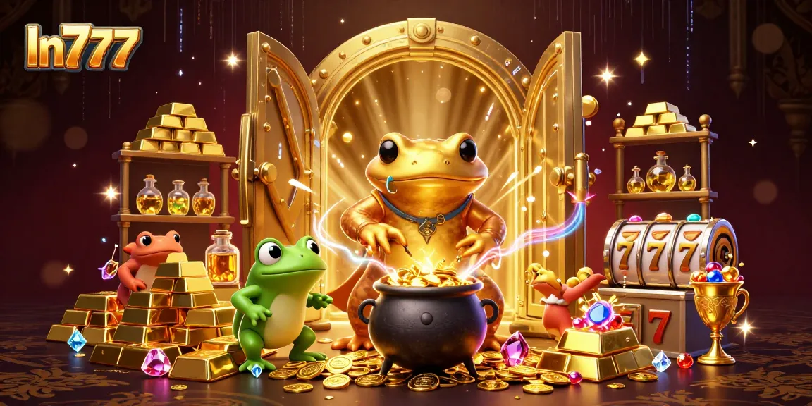 Engage in the thrilling world of In777 with alchemists transforming coins amidst abundant treasures.