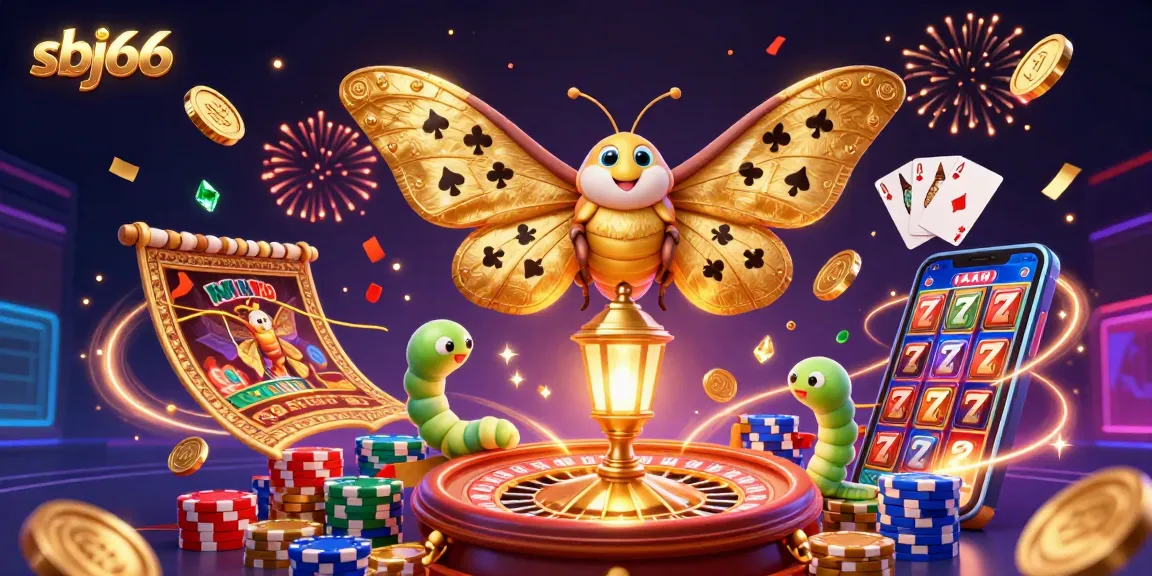 Experience the vibrant world of sbj66 with captivating casino scenes and golden treasures.