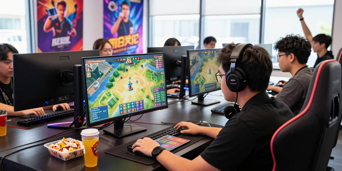 Player immersed in sunwin card game in a vibrant gaming lounge.