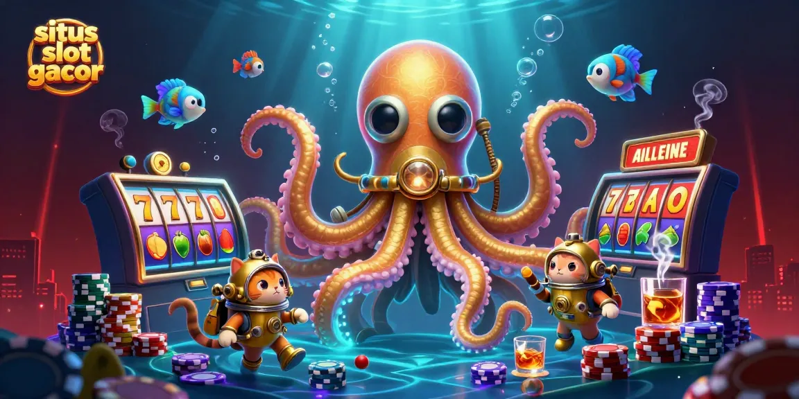 Menangkan slot dengan situs slot gacor yang menampilkan kraken, kucing penyelam, dan permainan slot seru.