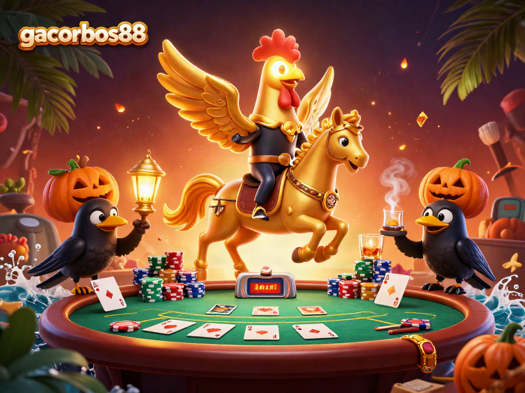 Experience gacorbos88 with a vibrant casino scene showcasing excitement and winning potential.