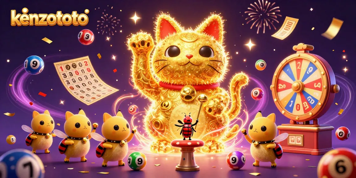 Experience vibrant luck with kenzototo's golden lucky cat and casino symbols in play.