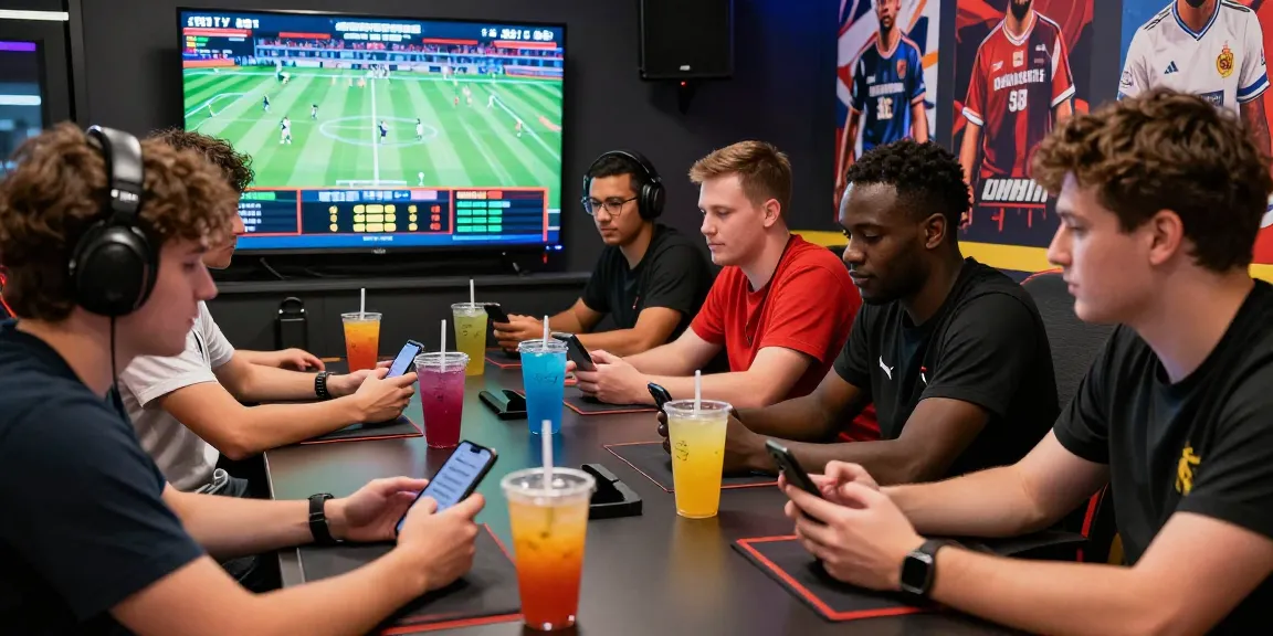 LUCK8 online gaming group immersed in live sports betting event.