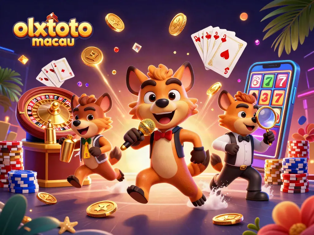 Olxtoto Macau menampilkan hyena di kasino dengan keseruan, bartender, dan pembawa acara lucu.