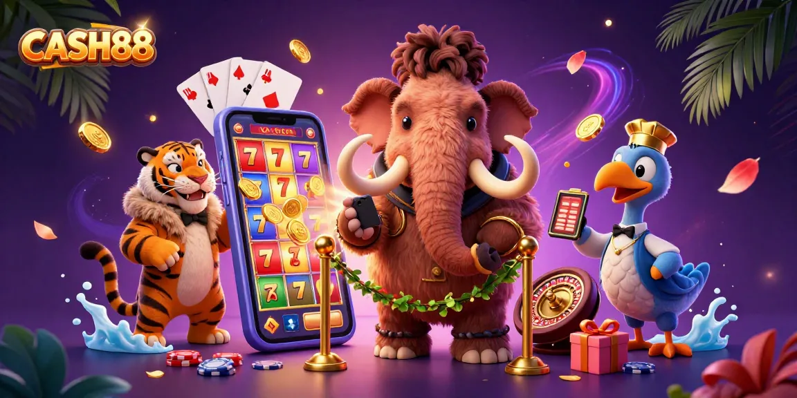 CASH88 offers an exclusive VIP experience with engaging 3D cartoon characters embodying casino spirit.