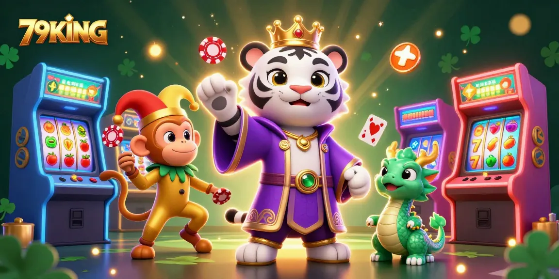 Experience the thrill of winning at 79KING casino with vibrant, animated gaming elements