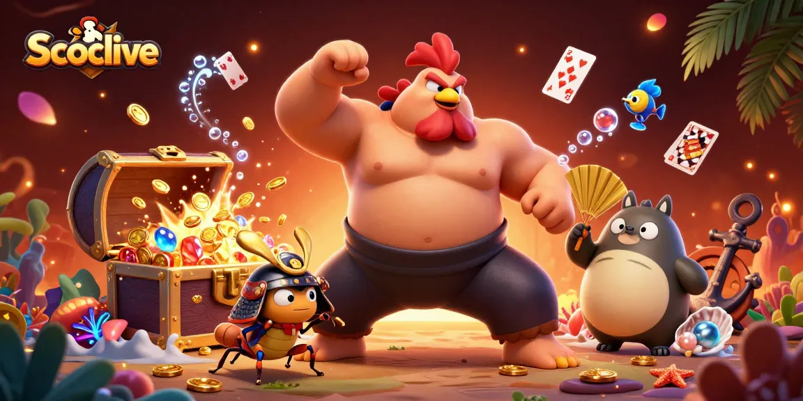 Socolive delivers a thrilling sports betting ambiance with vibrant characters and dynamic casino elements.