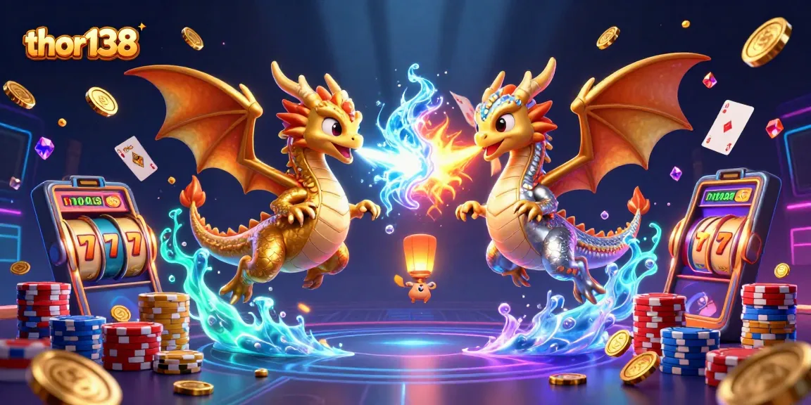 Memenangkan jackpot thor138 dengan slot dan kartu poker di ilustrasi kasino sureal