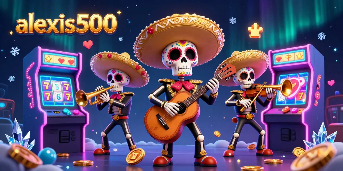 Experience thrilling slots action with alexis500 featuring colorful mariachi characters and vibrant game elements.