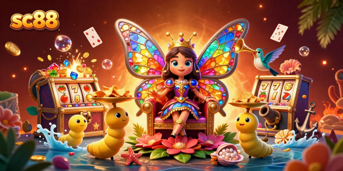 Join the excitement at SC88 with vibrant casino elements and a magical atmosphere.